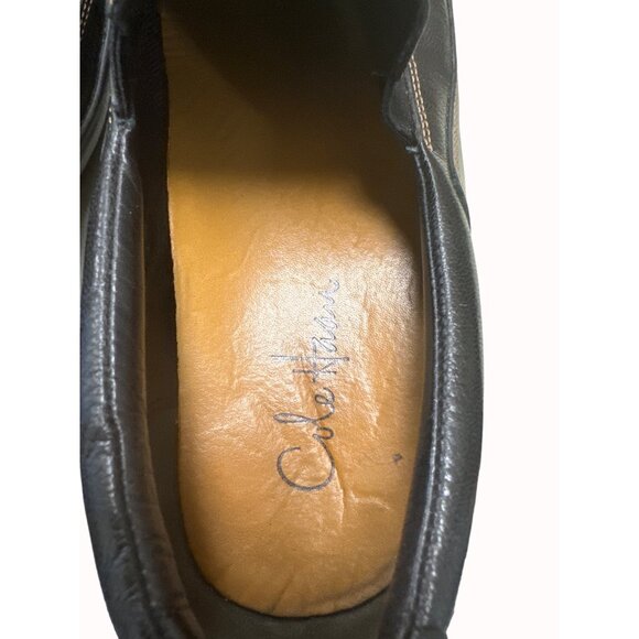 Cole Haan men’s dark brown leather slip on loafer shoes size 10m SKU 5306
